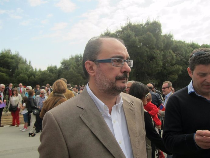 El secretario general del PSOE-Aragón, Javier Lambán.