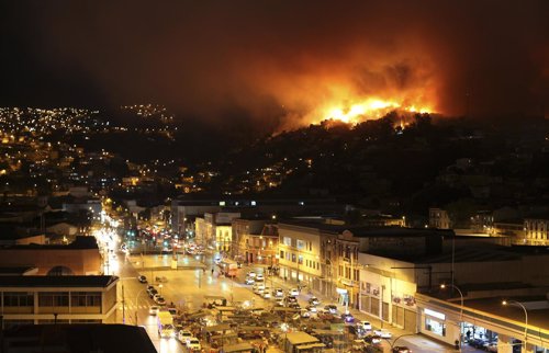 Incendio en Valaparaíso