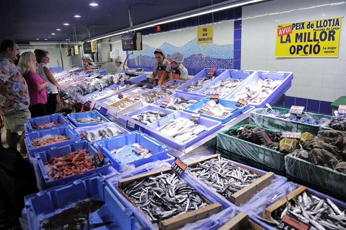 Sección de Pescadería en Mercadona
