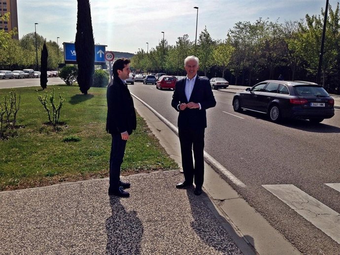 Eloy Suárz y Sebastián Contín (PP) en el Tercer Cinturón