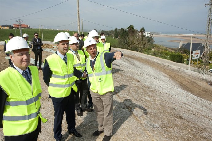 Obras de ampliación del campo de golf de Abra del Pas