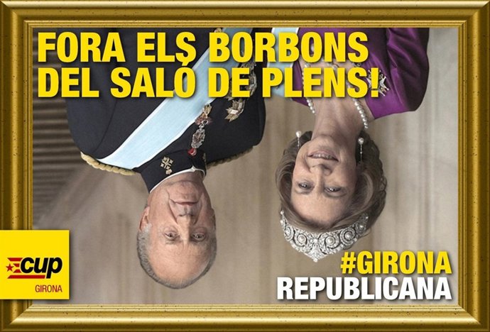 Cartel de la CUP sobre los Reyes