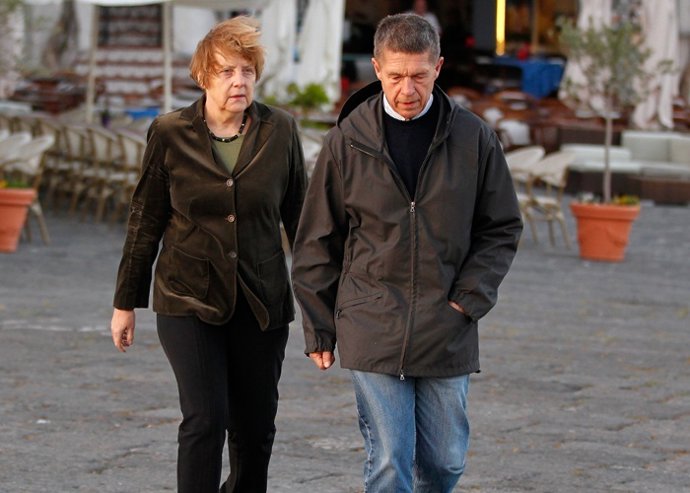Ángela Merkel y su marido visitan inesperadamente las ruinas de Pompeya
