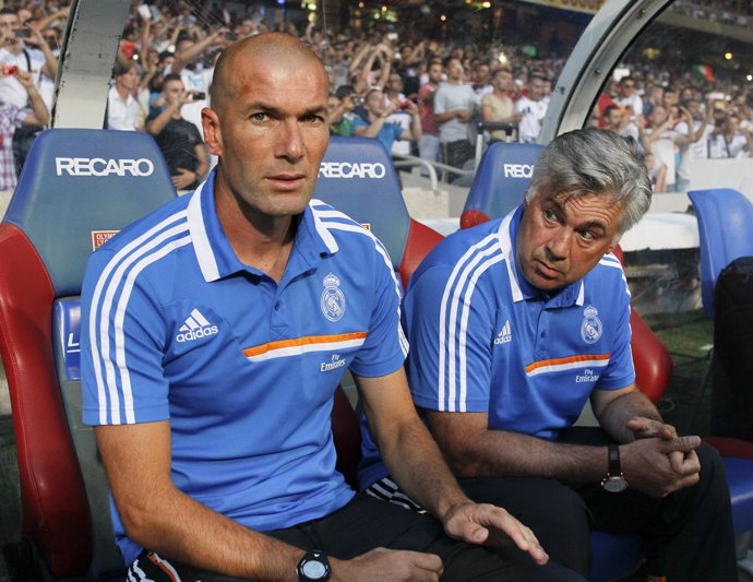 Carlo Ancelotti y Zinedine Zidane