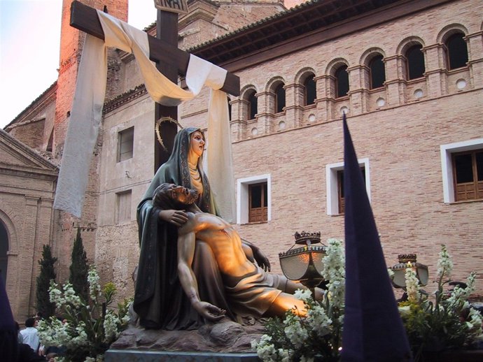 Uno de los pasos de la Semana Santa de Borja