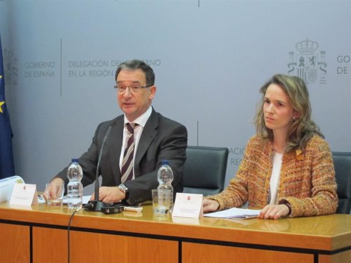 El delegado del Gobierno, Joaquín Bascuñana, en la rueda de prensa