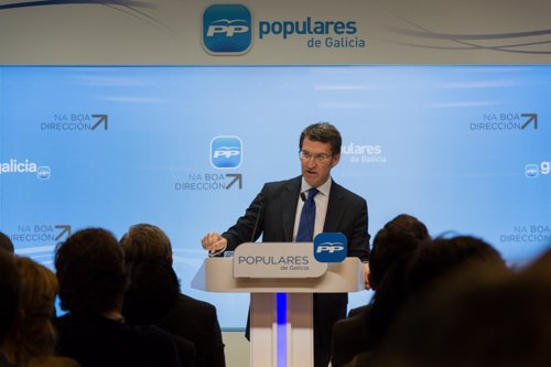 O presidente do PPdeG, Alberto Núñez Feijóo, clausurou a reunión do Comité Execu