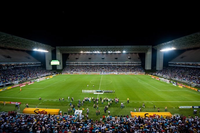 Inauguración del estadio  Arena Pantanal, Mundial Brasil