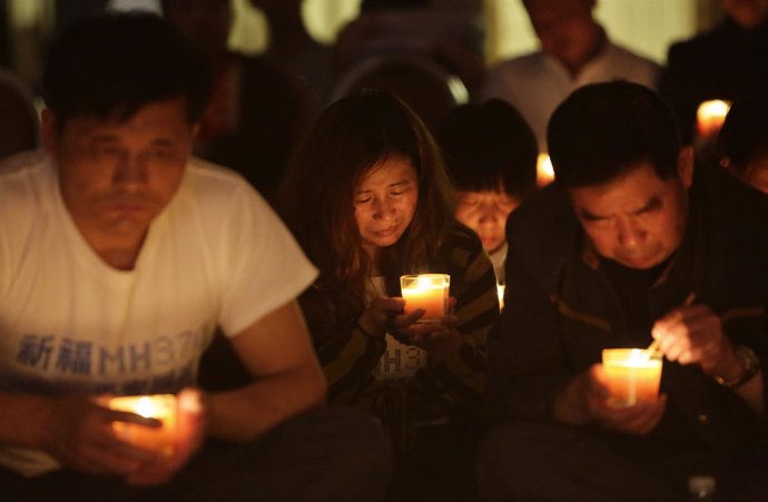 Familiares de las víctimas del avión de Malaysia Airlines