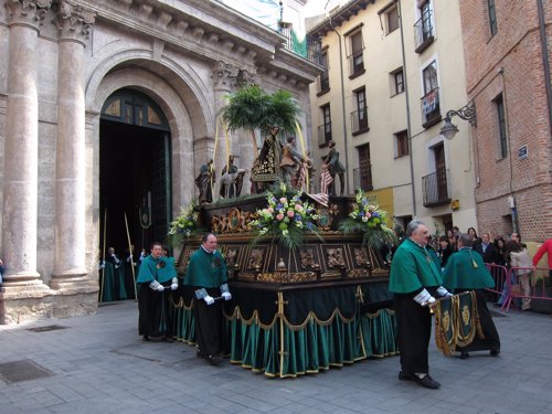 Paso De La Borriquilla De La Semana Santa De Valladolid