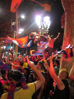 Canaletes Celebración Liga FC Barcelona