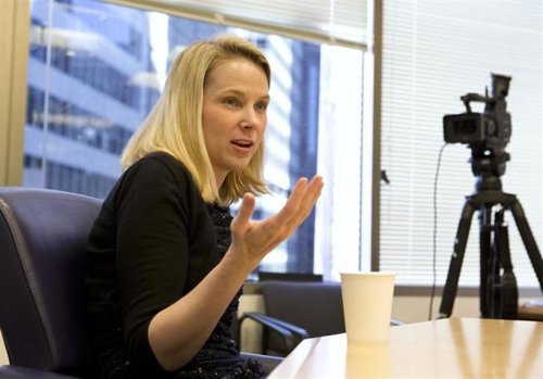 La presidenta ejecutiva de Yahoo, Marissa Mayer