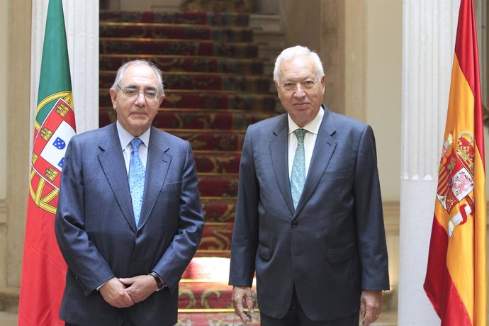 El ministro de Exteriores, José Manuel García Margallo y su homólogo portugués
