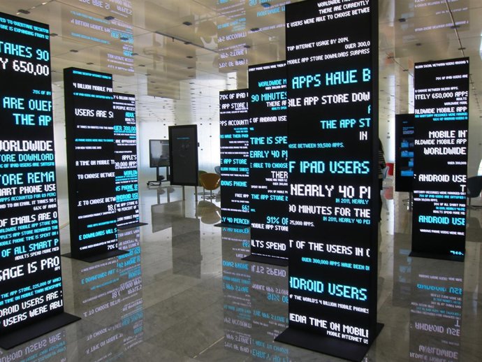 Espacio expositivo del Mobile World Centre