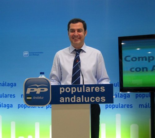 El presidente del PP-A, Juan Manuel Moreno