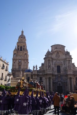 Procesión En Murcia Del Viernes Santo, El Desfile De Los Salzillos