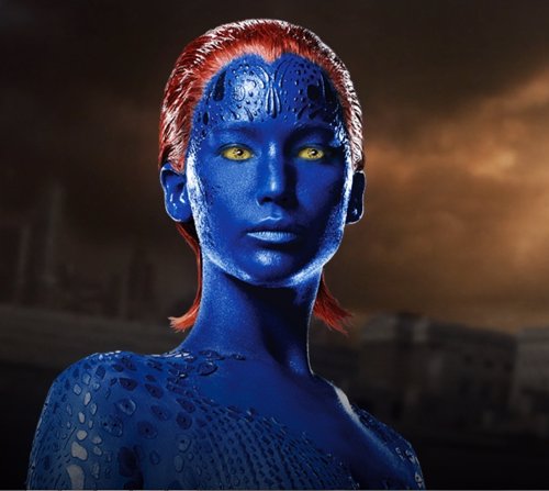 Jennifer Lawrence como Mística en X-Men: Days of future past