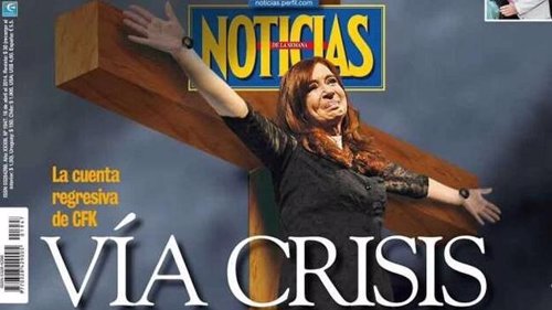 Cristina Fernández de Kirchner, portada revista Noticias