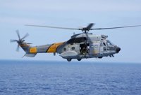 Localizan los restos del helicóptero accidentado en Fuerteventura