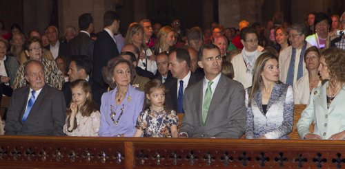 La familia Real en la Catedral de Palma