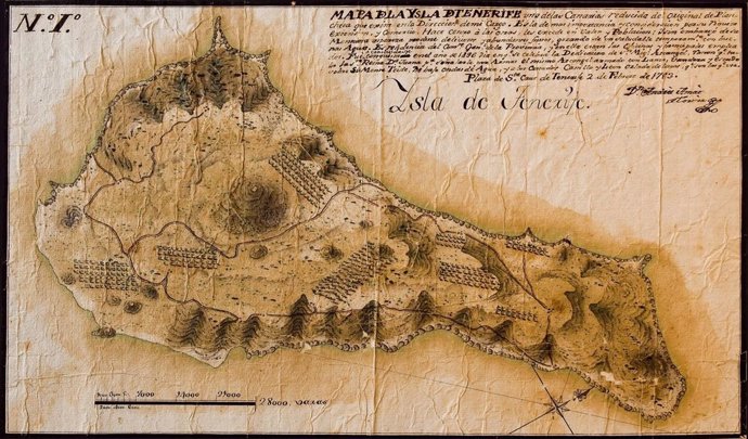 Mapa de Tenerife de 1783