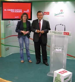 Soledad Cabezón y Miguel angel Heredia PSOE elecciones europeas 