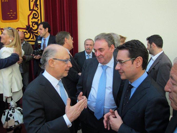 Montoro junto a José Gabriel Ruiz y el senador José Joaquín Peñarrubia