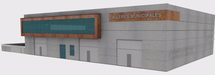 Infografía de los nuevos talleres municipales en el polígono Tanos-Viérnoles