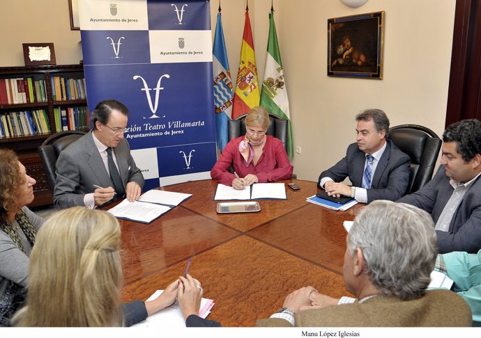 Firma del convenio este lunes en el Ayuntamiento de Jerez