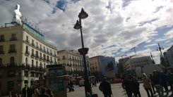 Cartel del Tío Pepe en la Puerta del Sol de Madrid