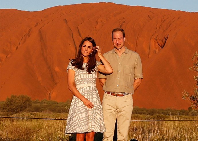 El principe guillermo y kate middleton en el parque nacional 