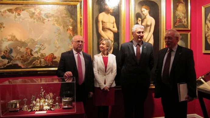 Presentación de la exposición Pasión por Aragón, en Ibercaja Patio de la Infanta