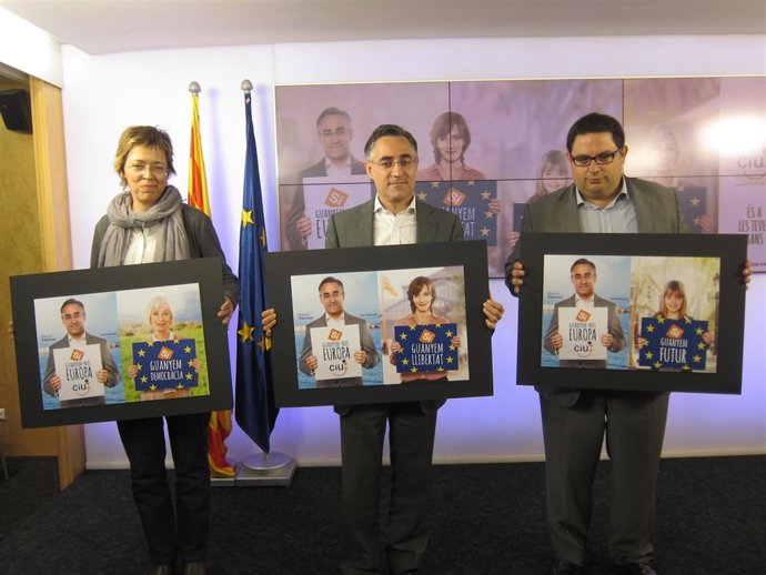 Mireia Canals, Ramon Tremosa (CDC), Francesc Gambús (UDC)