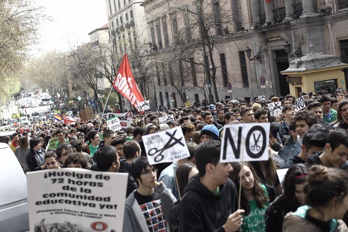 Manifestación de Atocha de estudiantes