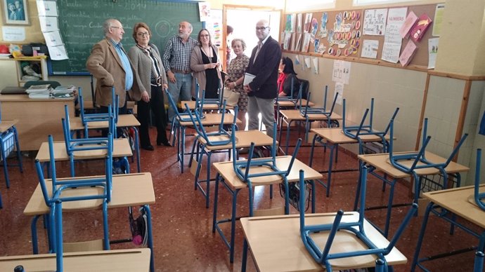 Visita del PSOE de Jaén al colegio San Andrés