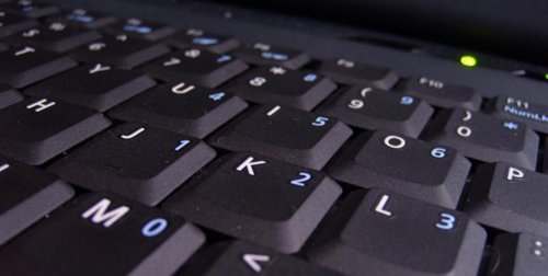 Teclado de un ordenador portátil.