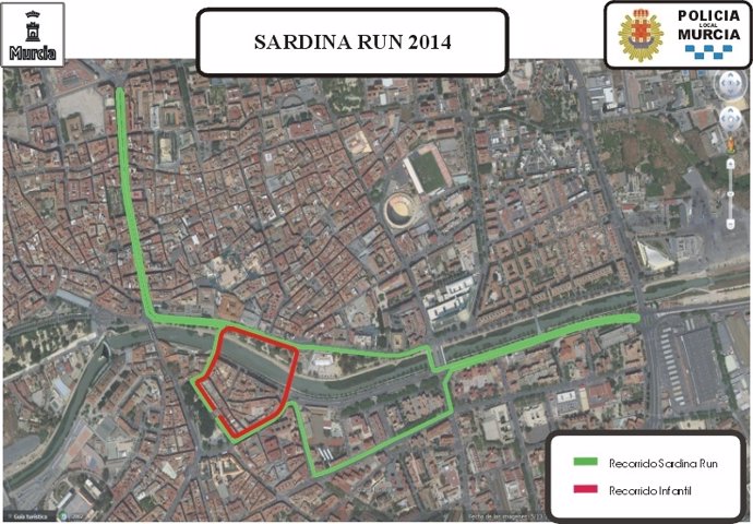 Itonerario de la I edición de la carrera 'Sardina Run'