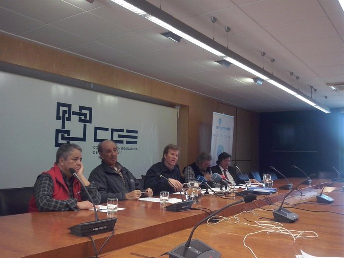 Rueda de prensa de los empresarios de la estación de esquí