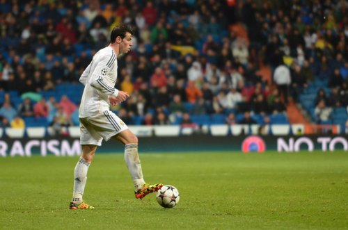 Gareth Bale en el encuetro ante el Borussia Dortmund