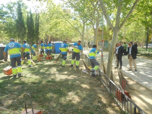 Murcia amanece limpia tras la celebración del Bando de la Huerta
