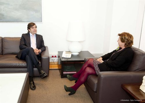 Alcaldesa de Cartagena recibe al presidente de COEC