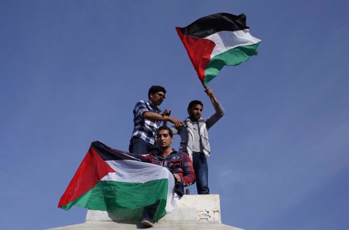Palestinos en Gaza 