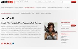 Ficha de Lara Croft como Vicepresidenta Ejecutiva 