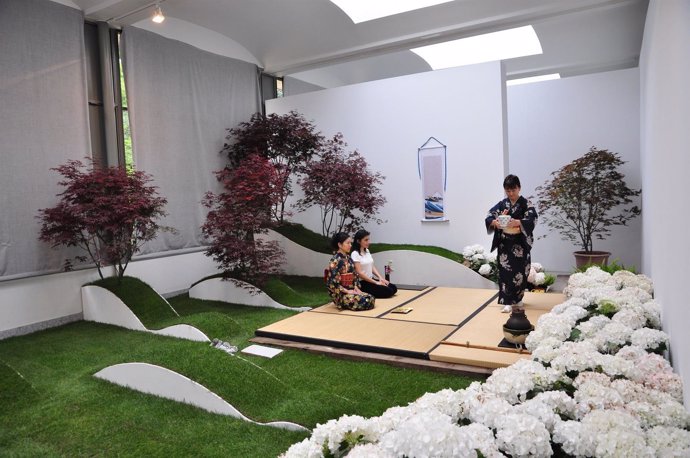Demostración de la tradicional ceremonia del Té en el Real Jardín Botánico
