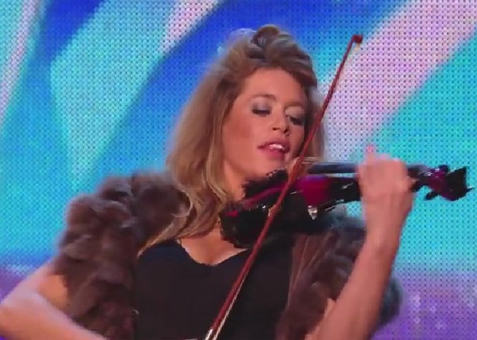 La pija del violín enloquece al jurado de Britain's got talent