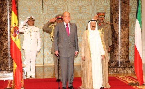 El Rey y el emir de Kuwait