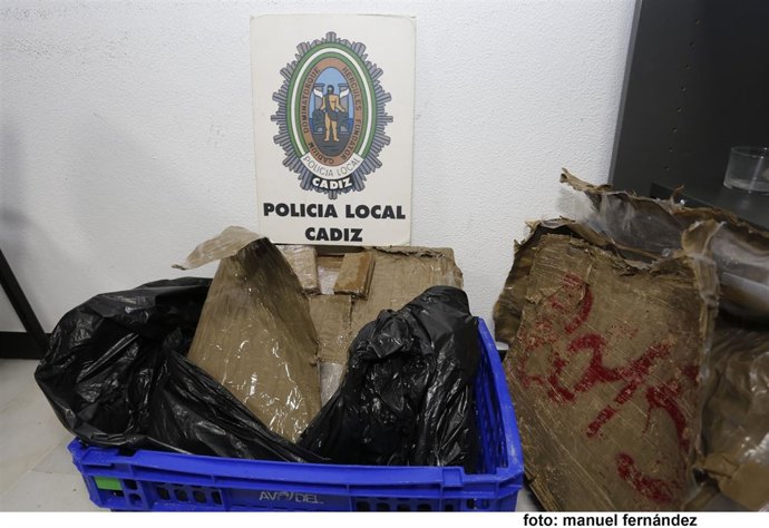 Droga de la que se ha incautado la Policía Local de Cádiz en la actuación