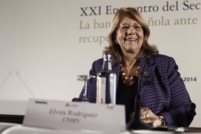 La presidenta de la CNMV, Elvira Rodríguez