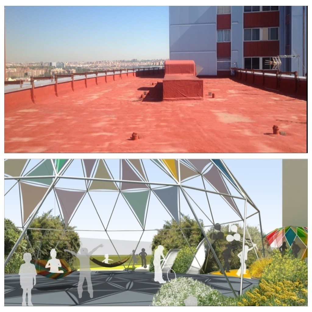 Juegaterapia construirá un jardín en la azotea del Hospital 12 de Octubre