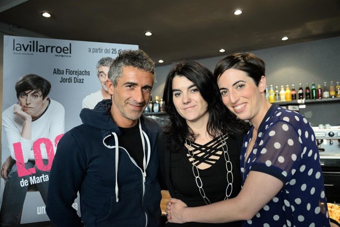 A.Florejachs y J.Díaz junto a la directora M. Buchaca